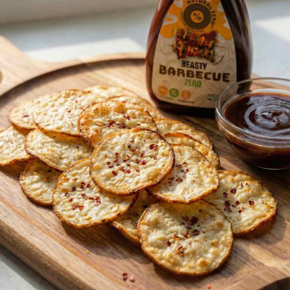 BBQ cottage cheese chips met Beasty BBQ dip