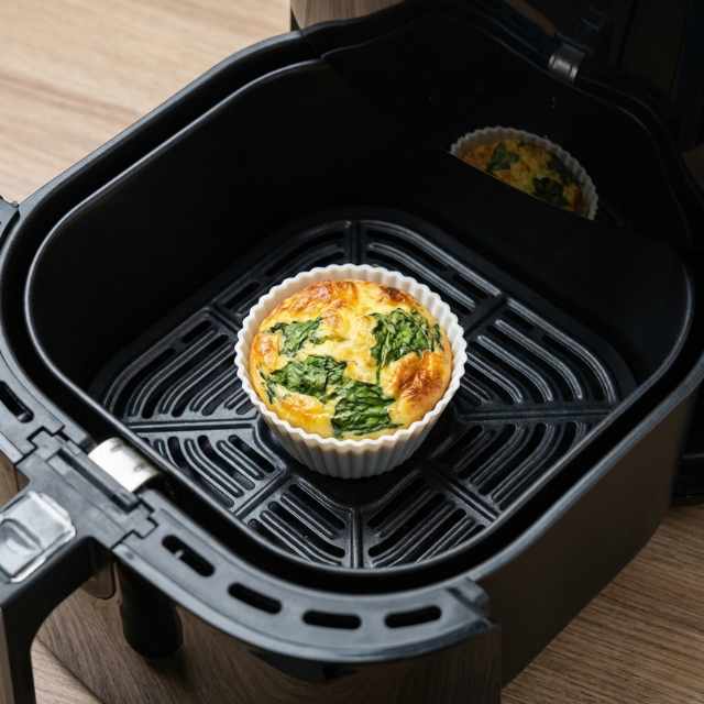 ei cotttage cheese muffins uit de airfryer