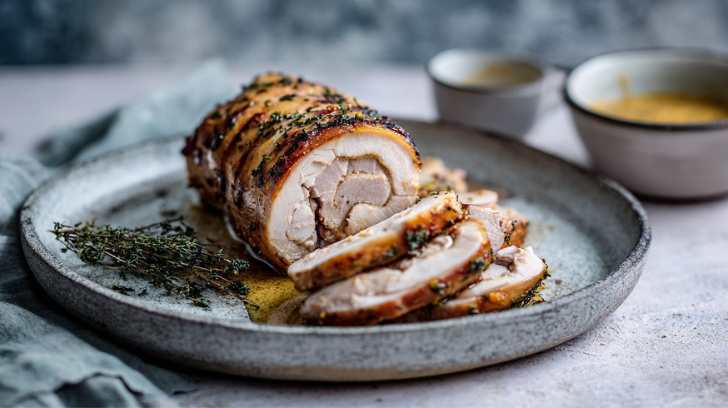 gebrade rollade op smaak gebracht met clean label rollade kruiden natural spices