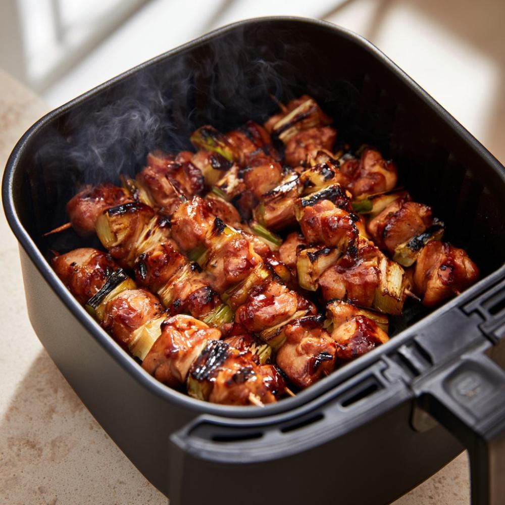 yakitori in airfryer drawer