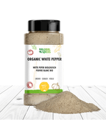 biologische witte peper gemalen strooibus