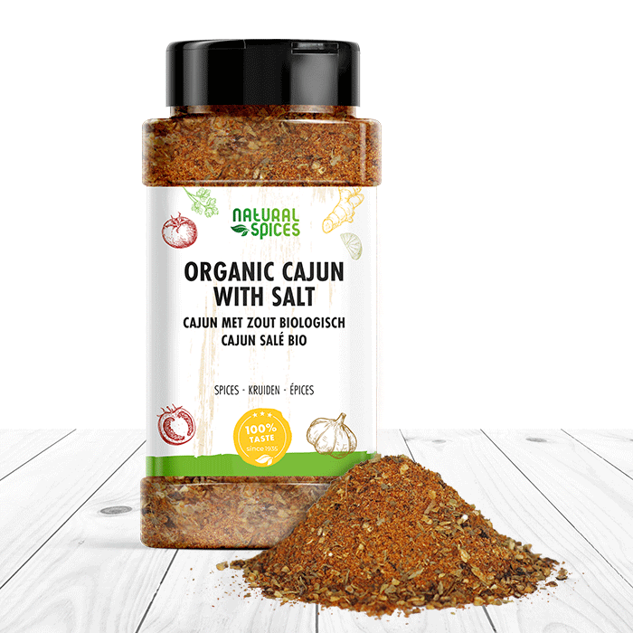 bio cajun kruiden met zout strooibus bio cajun kruiden met zout strooibus