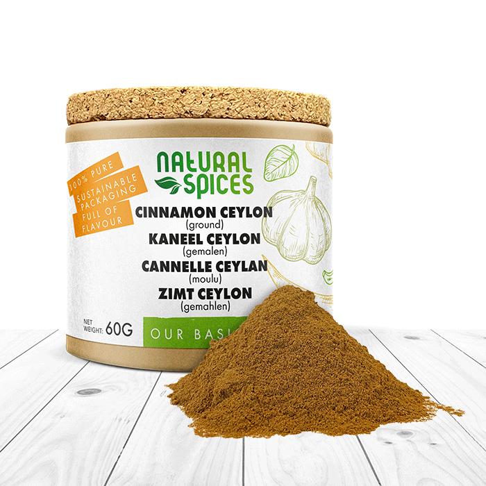 ceylon kaneel gemalen kruidenpotje