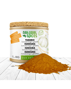 kurkuma gemalen potje 80 gram