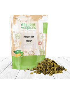 Paprikastukjes groen 10x10mm - Natural Spices