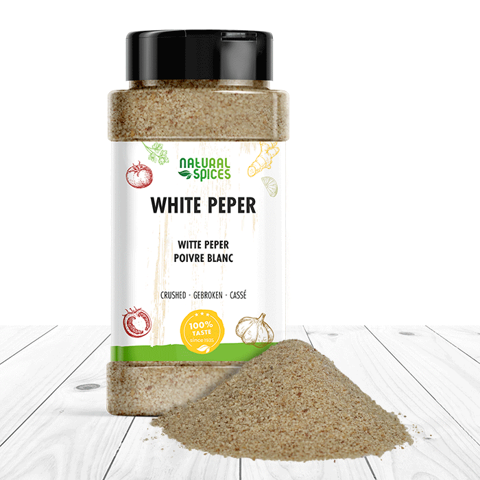 witte peper gebroken strooibus