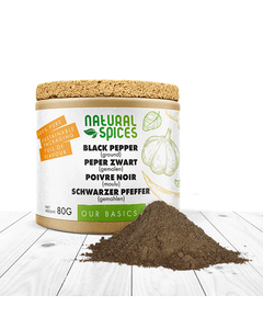 zwarte peper gemalen potje 80 gram