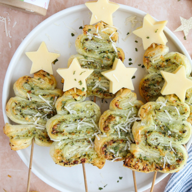 Pizza perfect bladerdeeg kerstboompjes