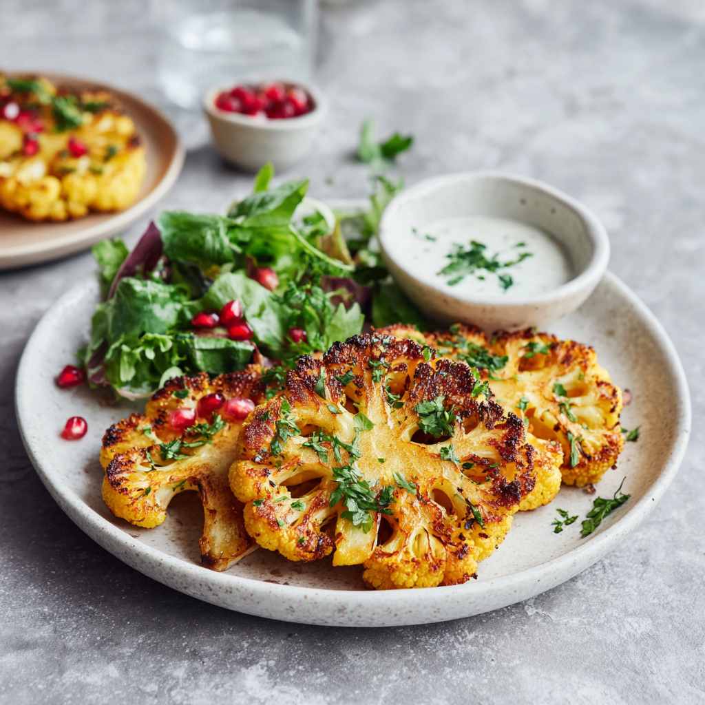 Bloemkool uit de oven of airfryer: kruidige bloemkoolsteaks (vegetarisch recept) Bloemkool uit de oven of airfryer: kruidige bloemkoolsteaks (vegetarisch recept)
