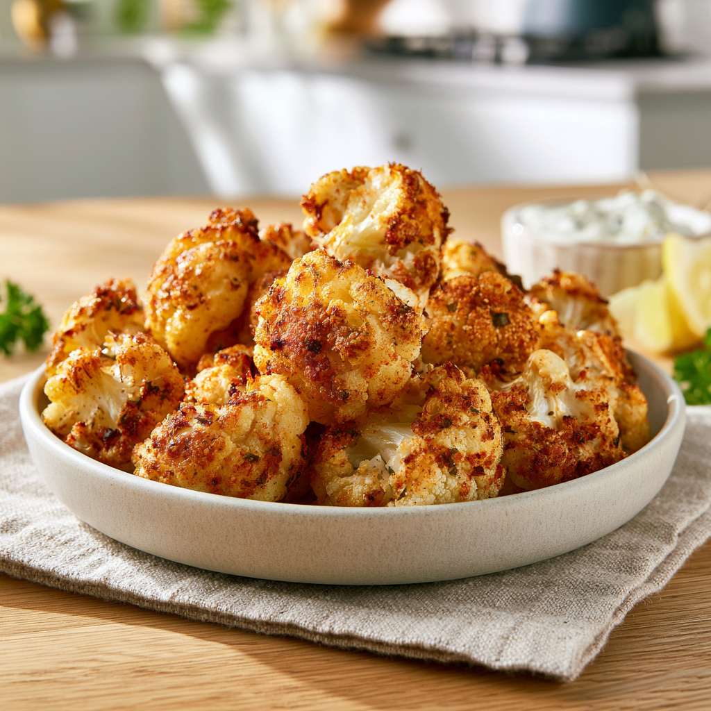 Crispy bloemkool uit de airfryer met Porky's Rub | Krokant recept