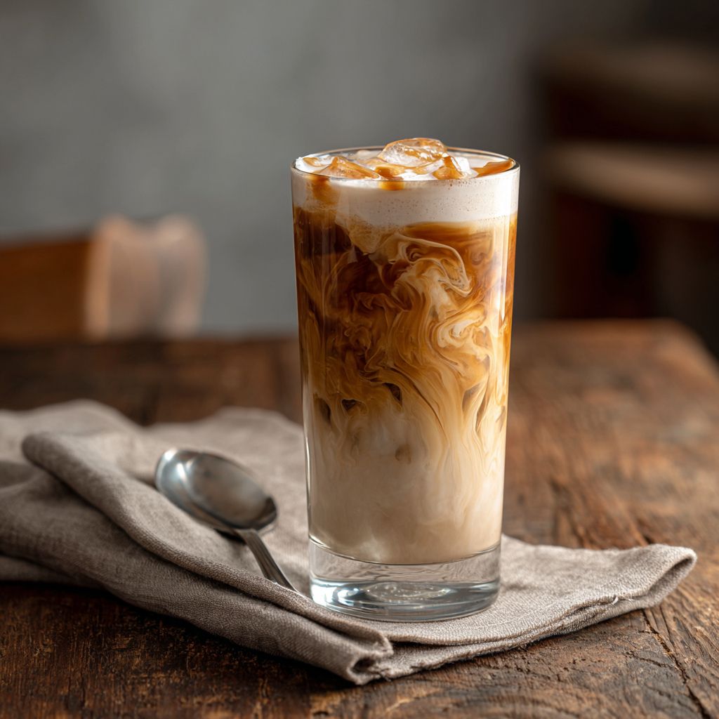 Low Calorie Iced Coffee met Salty Caramel | IJskoffie Recept Low Calorie Iced Coffee met Salty Caramel | IJskoffie Recept