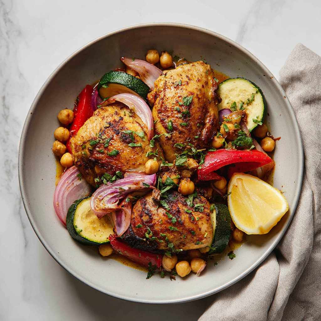 Kip met Ras el Hanout, Groenten & Citroen Recept 