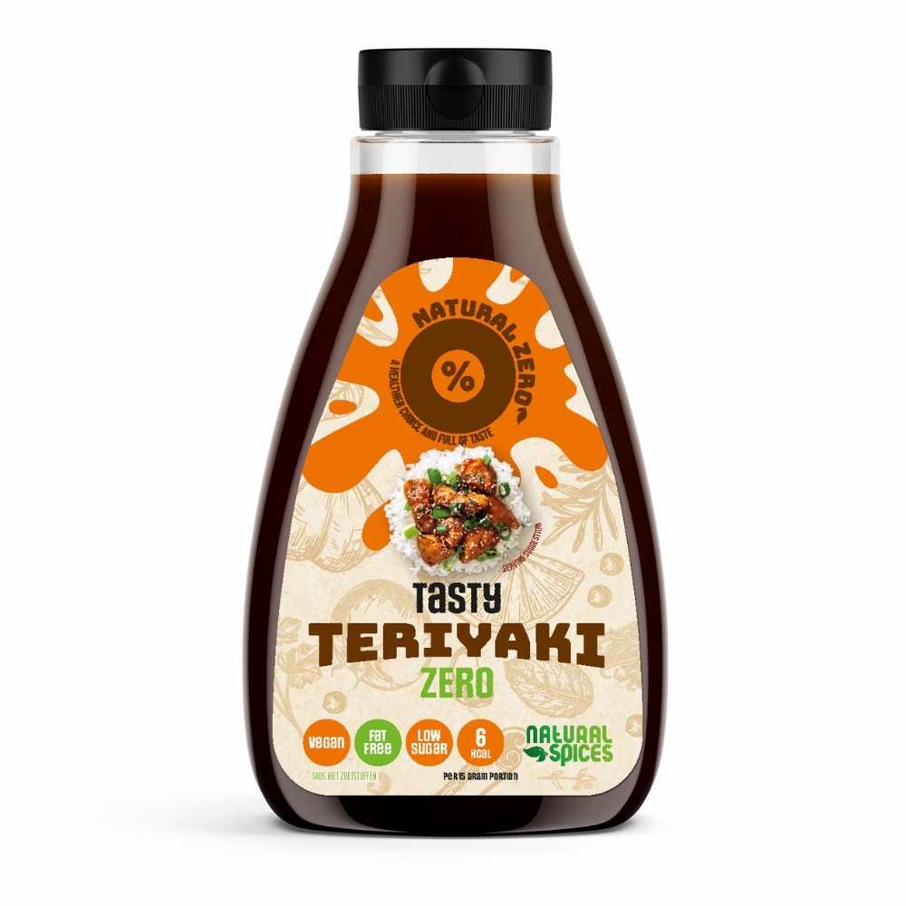 Tasty teriyaki low calorie saus by Natural Spices, vegan, fat free, low sugar