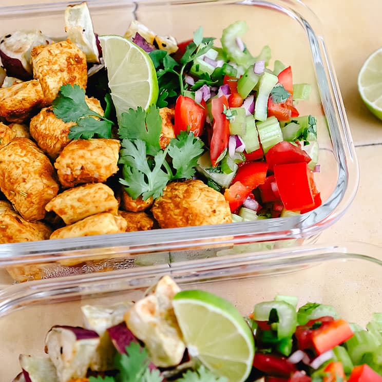 Pablo’s kip met zoete aardappel en groenten