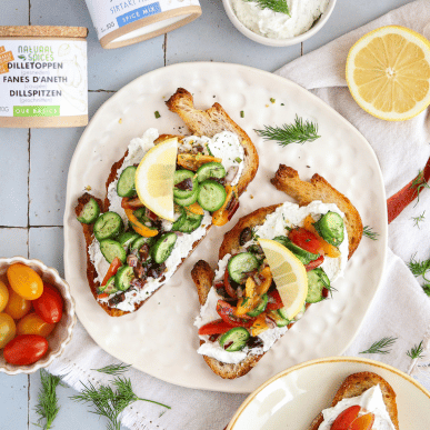 toast met griekse salade