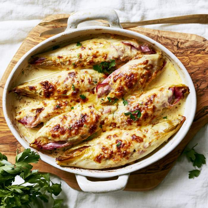 witlof met ham en kaas uit de oven
